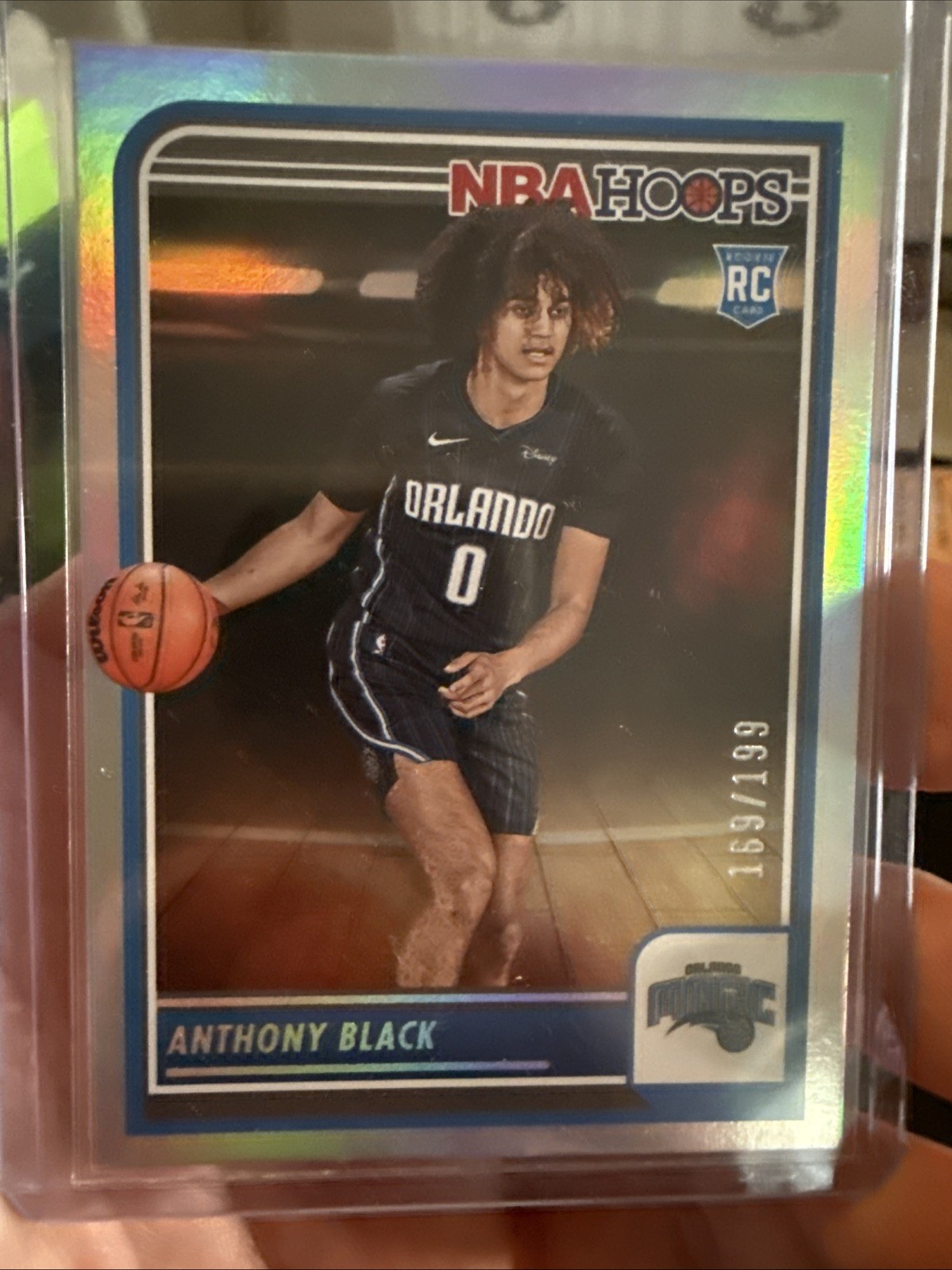 2023-24 Panini NBA Hoops Anthony Black #257 Rookie Silver Holo Foil /199