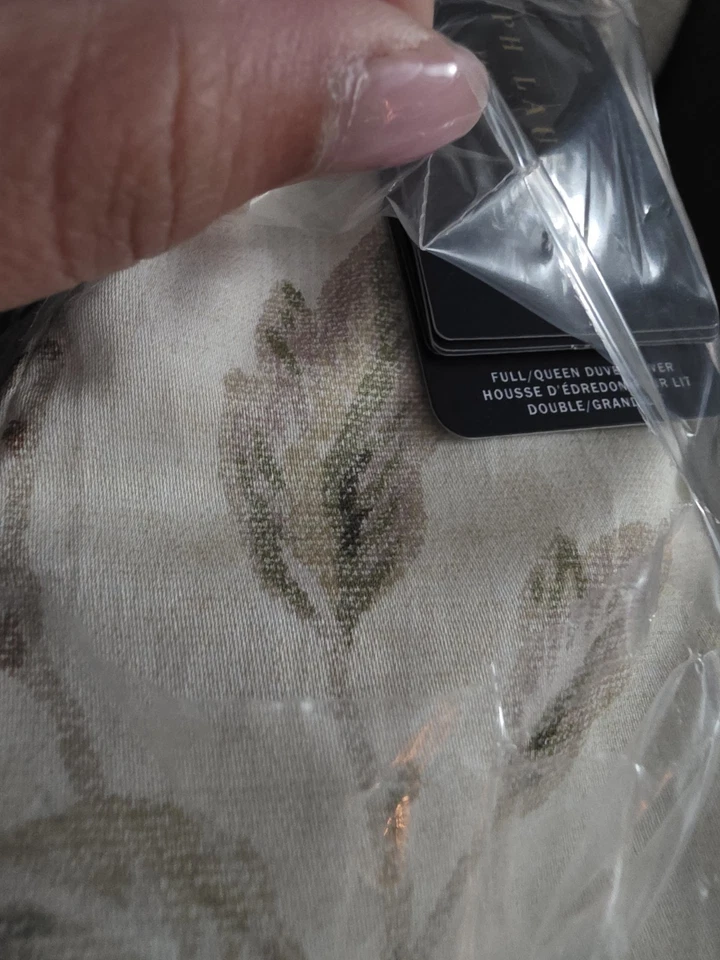 Funda nórdica reversible jacobea floral a rayas reina Ralph Lauren Elsie nueva con etiquetas $430 Foto 4 de 4