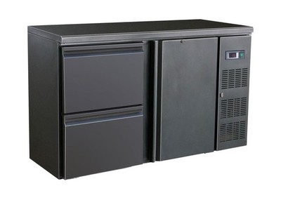 Combisteel Barkühltisch mit 2 Schubladen 1Türe 350 Liter 1462x513x860mm