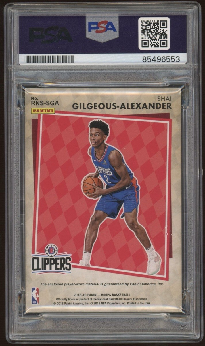 【PSA鑑定済】直筆サインジャージSHAI GILGEOUS-ALEXANDER 2018 Panini NBA Hoops Shai Gilgeous-Alexander Rookie Rise N Shine