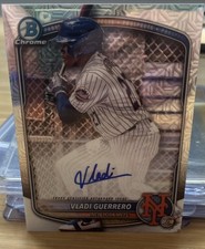Topps 2025 Bowman Chrome Vladi Guerrero Mojo Refractor Auto Rookie Mets #BMA-VG