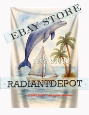 Nautical tapestry photography background ocean nursery poster 39X59 in