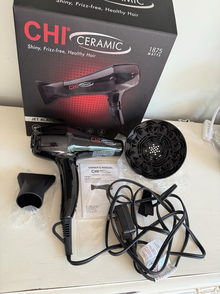 SHARP Scalp Esthe Dryer 新品未使用品 CHI CA2307 1875W Ceramic Hair Dryer - Jet Black 813843040900| eBay