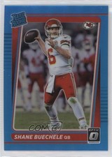 2021 Panini Donruss Optic Rated Rookie Aqua Prizm 9/299 Shane Buechele #298 5u3