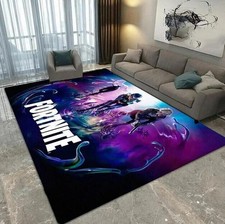 ⭐UK 3D Game Home Rug Living Room Bedroom Anti-Slip Floor Rug Mat Doormat Gift⭐