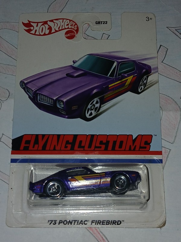 HOT WHEELS 2020 FLYING CUSTOMS '73 PONTIAC FIREBIRD 1/64 DIECAST CAR PURPLE