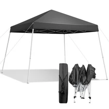 6' x 6' 8x8 ft EZ Pop Up Gazebo Canopy Tent Folding Tent Waterproof, Carry Bag