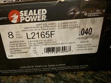 Speed Pro L2165f40 Forged Pistons 8-pack Flat Top For Chevy 327 V8 .040 Speed Pro L2165f40 Forged Pistons 8-pack Flat Top For Chevy 327 V8 .040