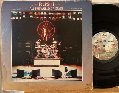Rush All the World's a Stage Vinyl 2 LP Mercury SRM-2-7508 Live 2112 1st Press