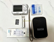 Vintage Sony DSC-S930 CCD Camera 10.1MP 3X Optical Zoom Silver Excellent Working