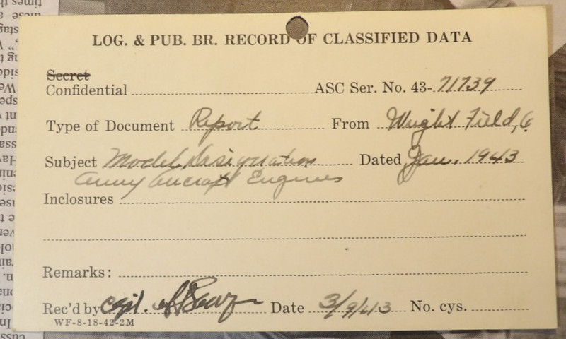 WWII 1943 Albion Topliffe Sawyer Log & Pub Br Record of Classified Data