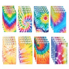 OZIO 32PCS Mini Tie Dye Notepads Multicolor Style Pocket Notebooks, Spiral Mi...