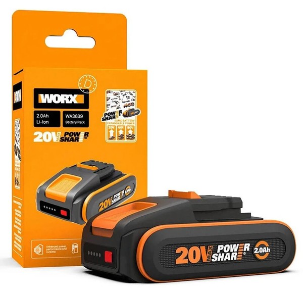 Worx WA3639 Original Powershare Akku 20V - 2000M Ah Li-Ion Neu & Ovp Original-image