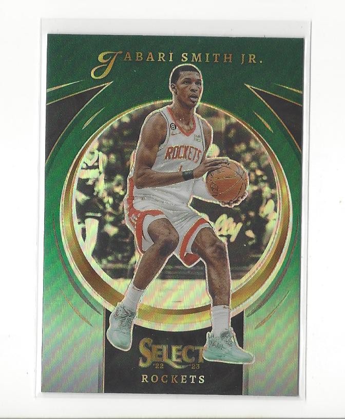 2022-23 Select Certified Prizms Green #2 Jabari Smith Jr. Rookie Rockets