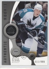 2005-06 SP Game Used Edition Authentic Rookies 511/999 Ryane Clowe #155 u3f