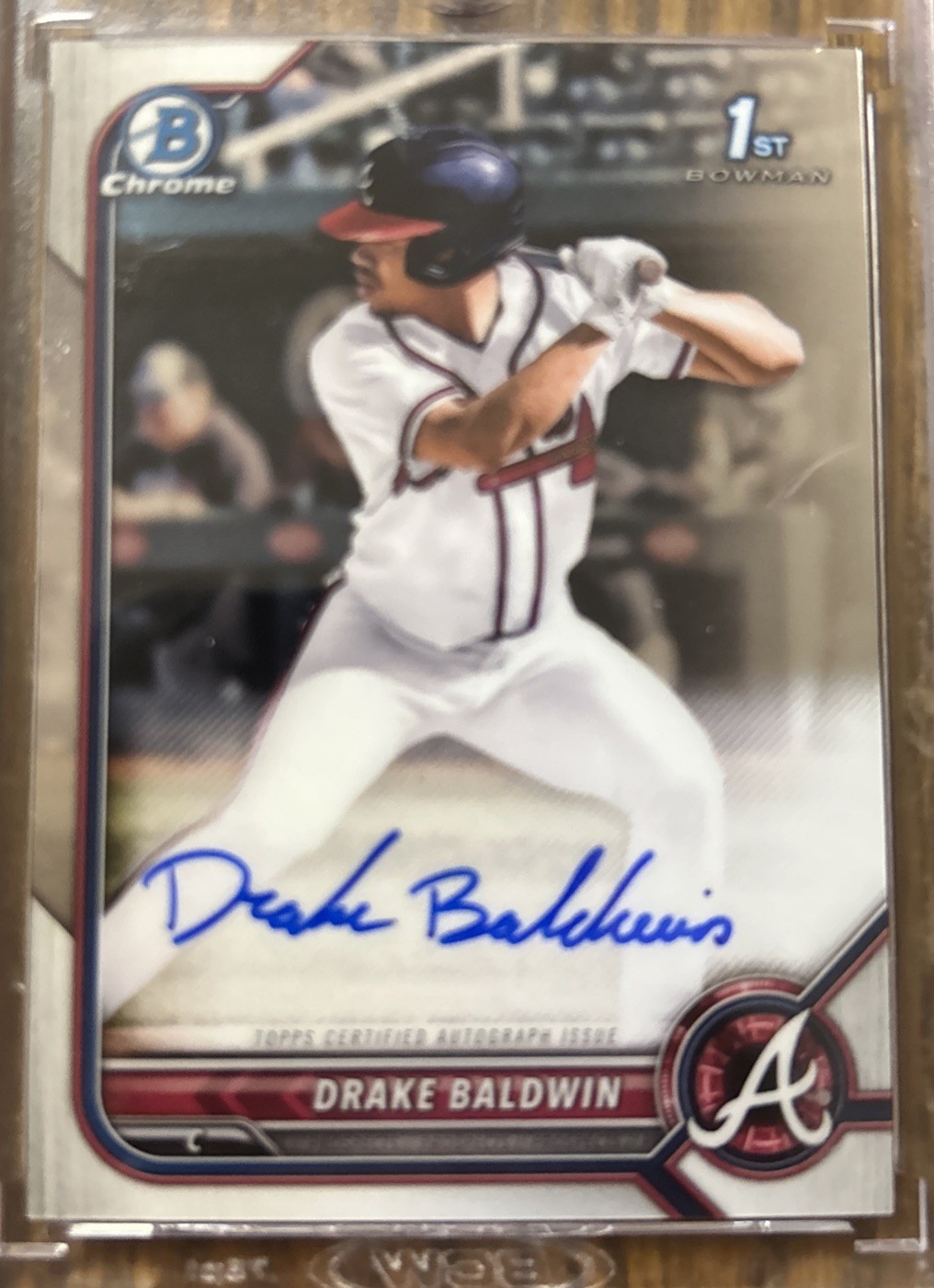 2022 Bowman Draft - Chrome Draft Pick Autographs Drake Baldwin #CDA-DBN (AU, RC)