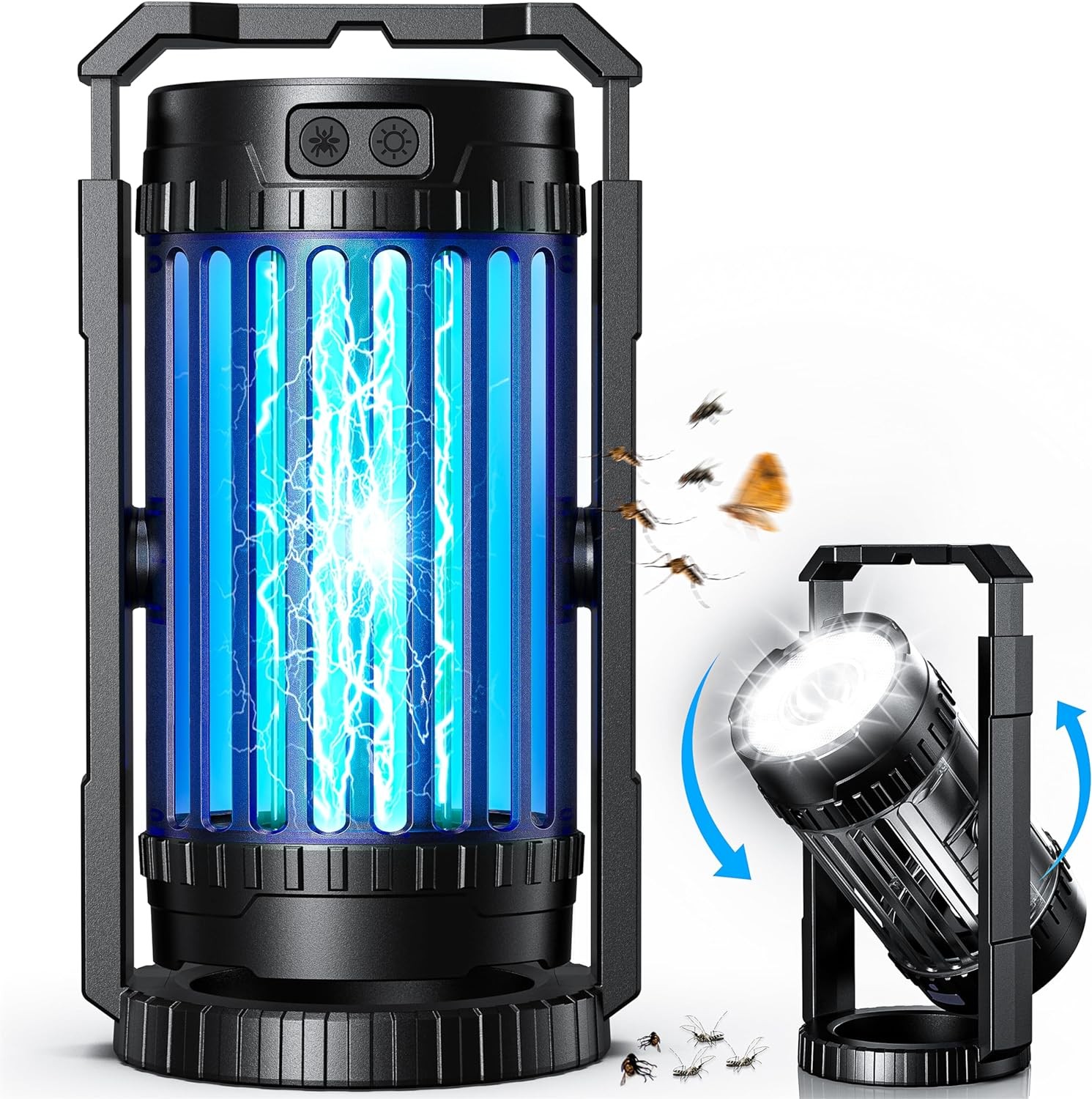 Evolpol Bug Zapper для наружного и внутреннего использования с аккумулятором большой емкости 5000 мАч - ЧЕРНЫЙ 5890₽