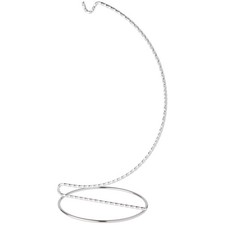 Twisted Silver Ornament Stand 9 H x 3.75 W x 3.75 D Inch Display Holder Decor