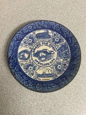 Vintage 5.75” Blue & White Grand Ole Opry Souvenir Plate In Excellent Condition