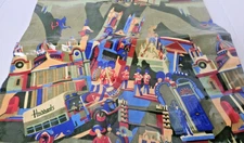 Harrods London Scenic Print Laminated Tote Bag – Large Reusable Shopper