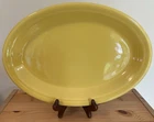 Fiestaware Sunflower Yellow Oval Platter Large 9.5x13.5" Serving Dish Fiesta