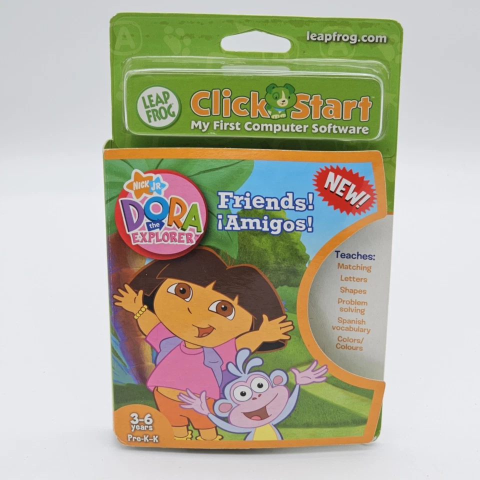 LeapFrog Click Start Dora the Explorer Friends! Amigos! Educational Game 3-6 YRS - Image 3 of 4