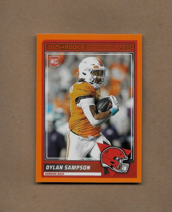2025 Score Football Dylan Sampson Orange Parallel Rookie Card #52 Browns NM/MT