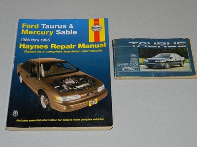 Ford Taurus & Mercury Sable  Haynes Repair Manual   Ford Taurus 1987 Owner Guide