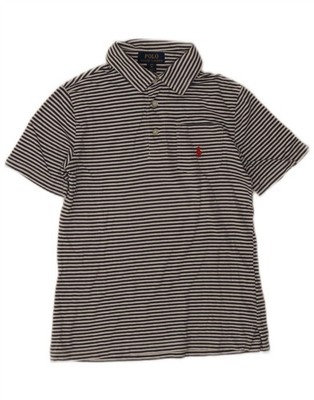 Polo Ralph Lauren Jungen Poloshirt 7-8 Jahre Small dunkelblau gestreift Baumwolle AL04