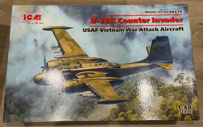 ICM 48279 1/48 B-26K Counter Invader Vietnam + 2 Eduard PE sets + mask [09/010]