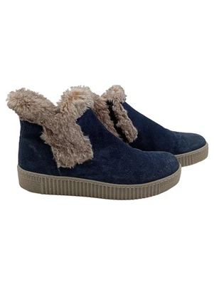 Gabor Bottines Femme Bleu Daim Fourrure Hiver (EU 40.5) - Photo 1/4
