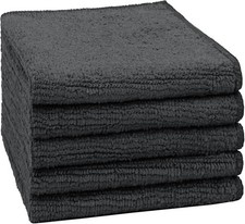 Washcloths, 5 Pack Microfiber Face Towels, Highly Absorbent and Soft Feel Wash
