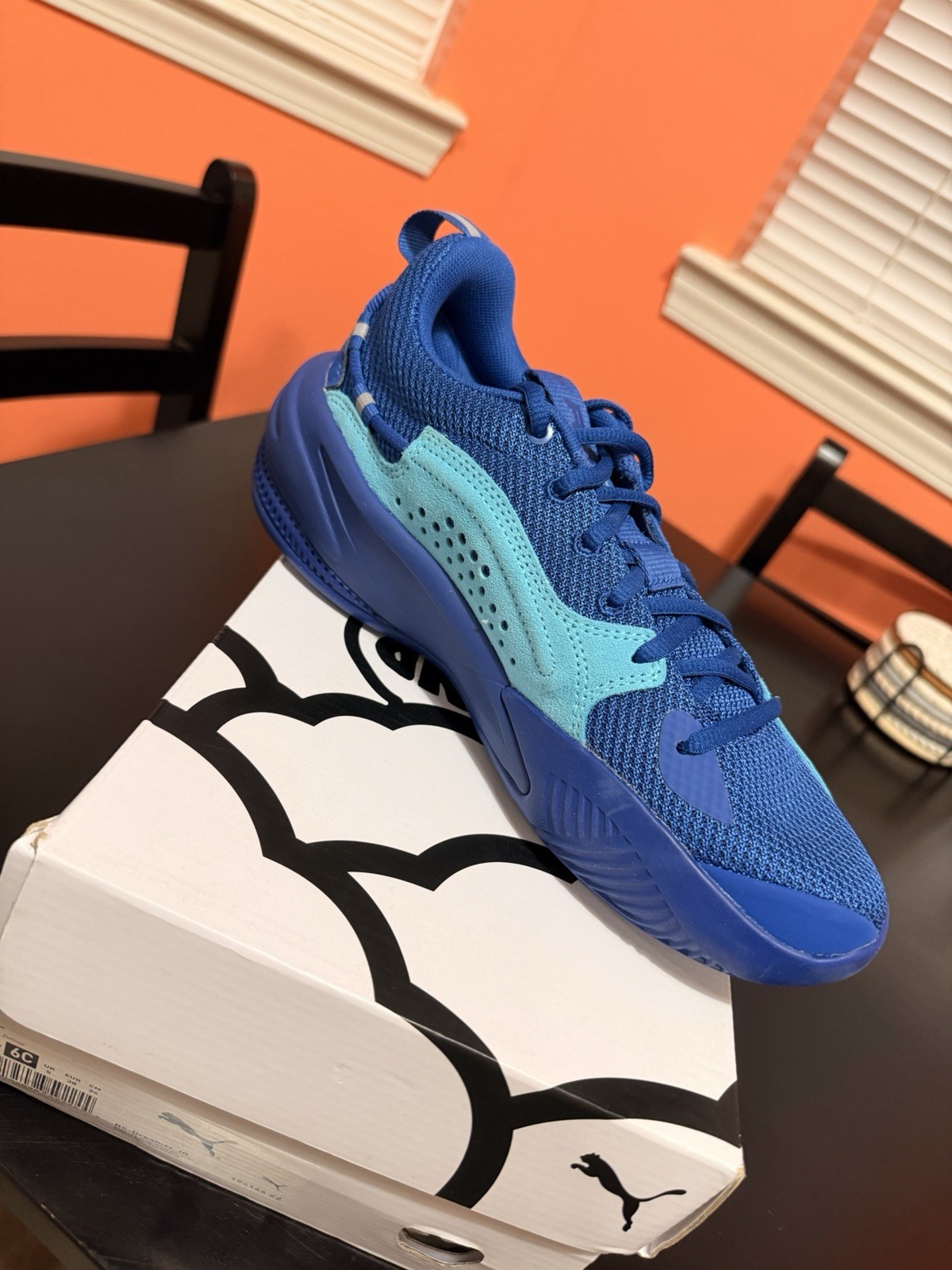 PUMA RS-Dreamer JR Blue Mesh Kids Athletic Sneaker Size 6C