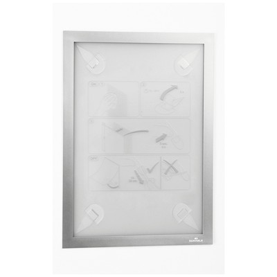 Durable 484323 Dokumentenhalter Silber (B x H) 236 mm x 323 mm DIN A4 hoch, D...