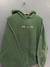 Vintage 90  s Nike Center Check Swoosh Green Pullover Hoodie Size Large