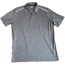 Nike Golf Tour Performance Dri-Fit Polo Shirt Mens XL Gray Heather Short Sleeve