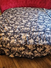 Tommy Bahama King Duvet Cover Vintage Tropical Leaves Pattern 90" X 98" AS IS
