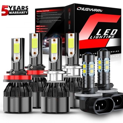 For Kia Sorento 2017-2018 6Pc H7 H11 881 LED Headlight Fog Light Combo Bulbs Kit