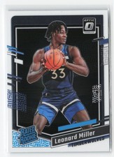 2023-24 PANINI DONRUSS OPTIC ROOKIE LEONARD MILLER #234 RC TIMBERWOLVES