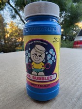 Vintage Tootsietoy Mr Bubbles 4 oz Bubbles NEW Sealed Blue 1989