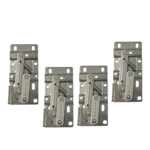 2 Pairs Spring Hinge Door Loaded Hinges Cabinet Hardware Cupboard - Picture 11 of 12