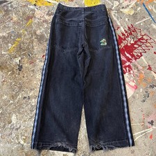 JNCO Vintage 90s Sidewinder Black Distressed ...