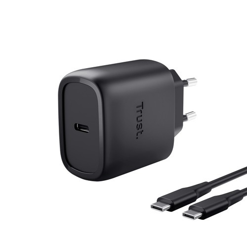 TRUST ALIMENTATORE/CARICABATTERIA 45W USB-C GAN - CAVO RICARICA 2M INCLUSO - PLA