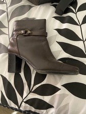 Women's Brown Leather Boots Size 10M