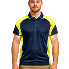 Men Light Polo Shirts Hi Vis Work Shirt Cargo Workwear Golf T-Shirt Short Sleeve