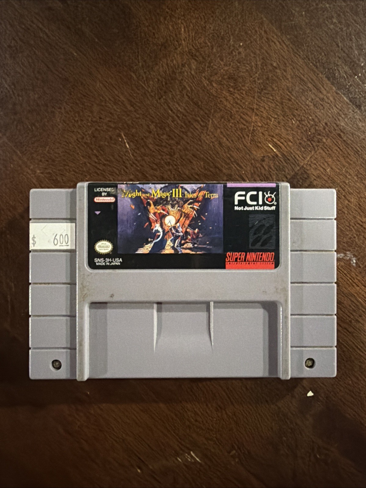 Might and Magic III Isles of Terra - Super Nintendo SNES - Cartridge Only