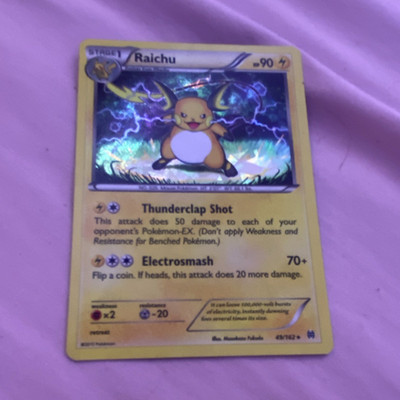 The Pokémon Company Raichu 49/162 BREAKthrough Holo Rare EN 90 HP 2015 Stage 1