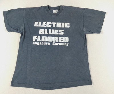 Vintage Screen Star Shirt Mens XL Blue Electric Blues Floored Music Graphic 90s