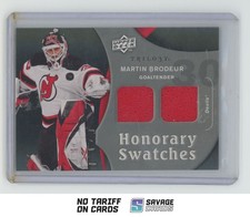 2009-10 Upper Deck Trilogy Honorary Swatches Jersey Martin Brodeur #HS-MB New