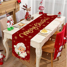 70inch Santa Claus Christmas Table Runner Xmas Table Decoration Table Flag